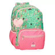 Plecaki szkolne i tornistry - Enso Garden Party Plecak szkolny adaptacyjny do wózka Wielobarwny 32x44x17 cm Poliester, Biały, 32x44x17 cms, Plecak szkolny z możliwością dostosowania do wózka - miniaturka - grafika 1