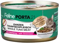 Mokra karma dla kotów - Zestaw Feline Porta 21, 12 x 90 g - Tuńczyk z wodorostami - miniaturka - grafika 1