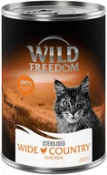 Mokra karma dla kotów - Wild Freedom Adult Sterilised, 6 x 400 g - bez zbóż - Wide Country Sterilised - czysty kurczak - miniaturka - grafika 1