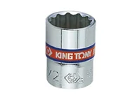 Klucze i nasadki - KING TONY Nasadka krótka 233009S, 1/4'', 9/32" x 24 mm - miniaturka - grafika 1