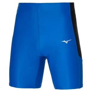 Mizuno Męskie legginsy Core Mid Tights, niebieskie/czarne (Turkish Sea/Black), M, niebieski/czarny (Turkish Sea/Black), M - Legginsy - miniaturka - grafika 1