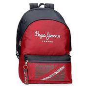 Torby na laptopy - Pepe Jeans Clark Plecak na notebooka Podwójna komora 15,6" Czerwony 31x44x15 cms Poliester 23.87L, Czerwony, Mochila para Portátil Doble Compartimento, dwukomorowy plecak na laptopa - miniaturka - grafika 1