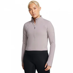 Damski longsleeve do biegania Under Armour UA Launch Elite Half Zip - beżowy - Koszulki i topy damskie - miniaturka - grafika 1