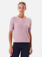 Swetry damskie - Tatuum Sweter Bazo T2501.046 Różowy Regular Fit - miniaturka - grafika 1