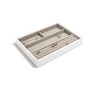 Pudełka i szkatułki - Organizer na bransoletki i pierścionki (biały) Classic Stackers - miniaturka - grafika 1