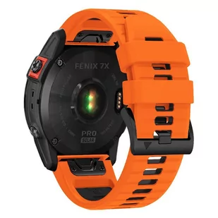 Pasek do GARMIN FENIX 5 / 6 / 6 PRO / 7 Tech-Protect IconBand pomarańczowo-czarne - Akcesoria do smartwatchy - miniaturka - grafika 3