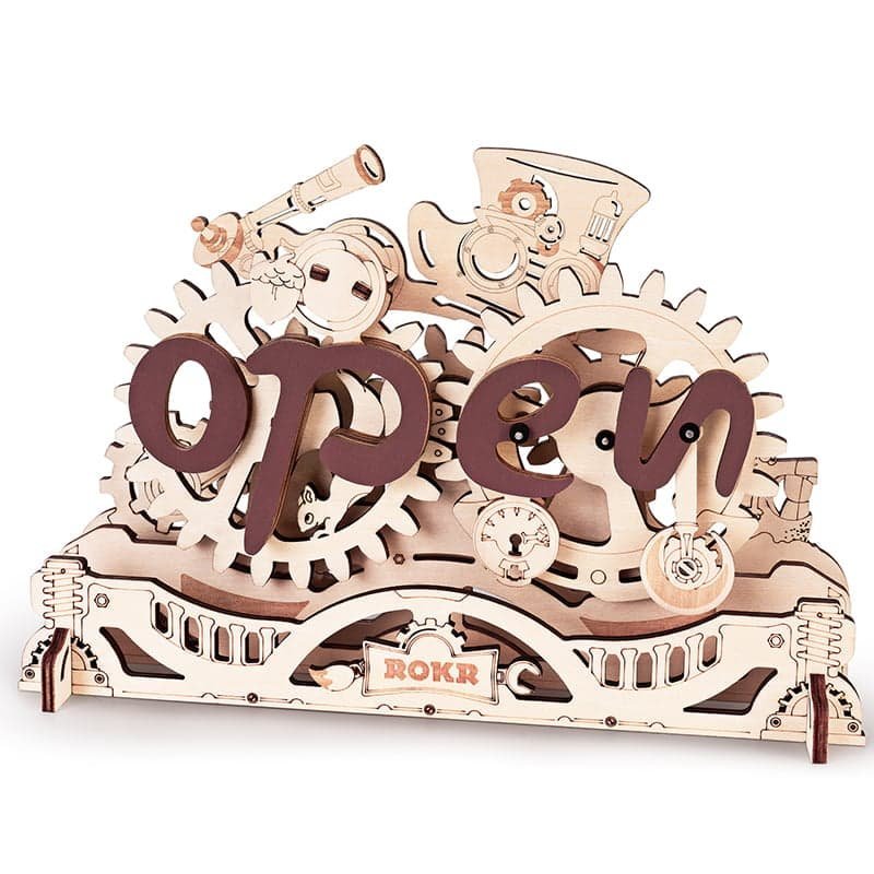 Robotime Mechanizm OPEN / CLOSE Drewniane Puzzle 3D