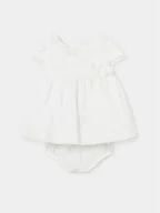 Sukienki i spódniczki dla dziewczynek - Mayoral Sukienka elegancka 1821 Biały Regular Fit - miniaturka - grafika 1