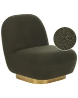 Fotele - Fotel boucle zielony LOVIISA - miniaturka - grafika 1