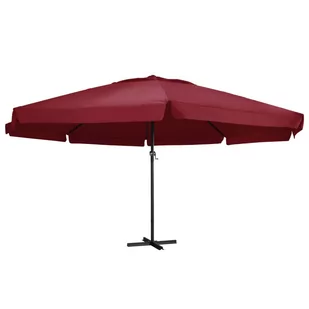 vidaXL Parasol ogrodowy na słupku aluminiowym, 600 cm, bordowy vidaXL - Parasole ogrodowe - miniaturka - grafika 1