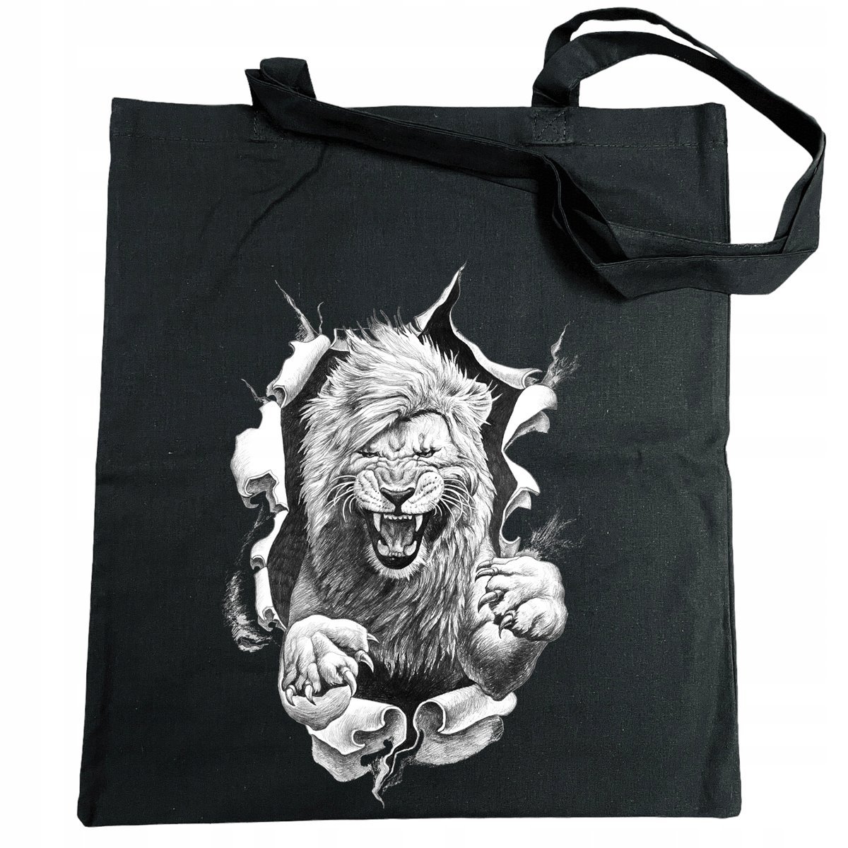 Torba na zakupy nadruk Lew Król