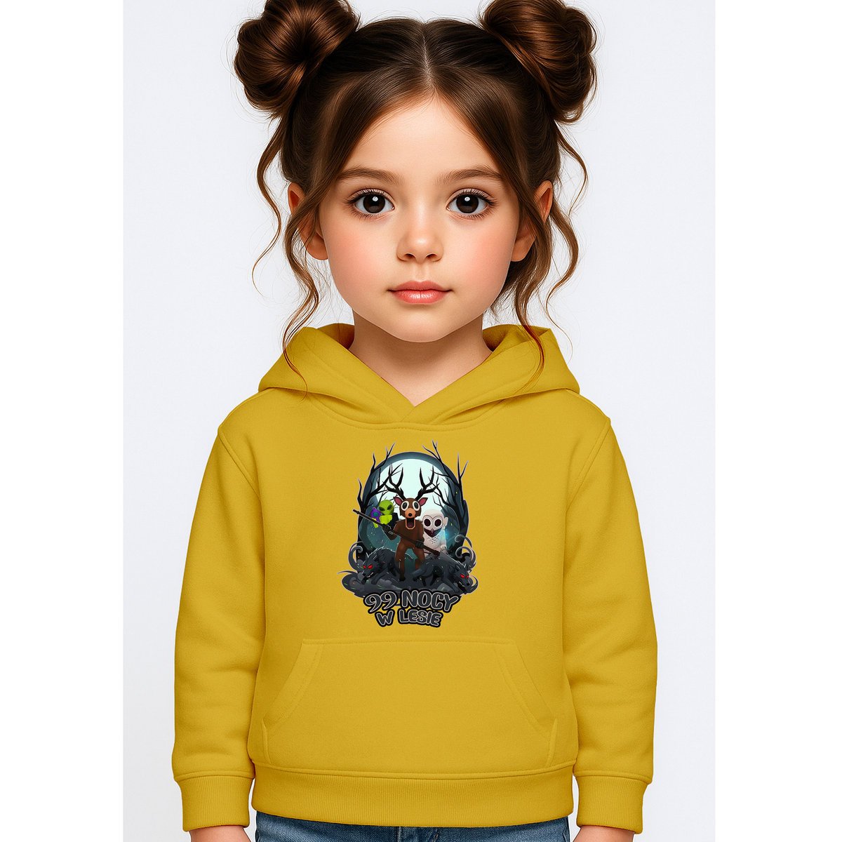 BLUZA DZIECIĘCA Z KAPTUREM 99 NOCY W LESIE ROBLOX 122-128 PREZENT