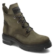 Botki damskie - Zielone Botki Nessi Modne Obuwie Damskie - miniaturka - grafika 1