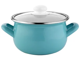 Fl1 GARNEK EMALIOWANY CAPRI PYZA Z/P 22CM 5,3L MORSKI 011-GAR-AV/7709C/22 - Garnki - miniaturka - grafika 1