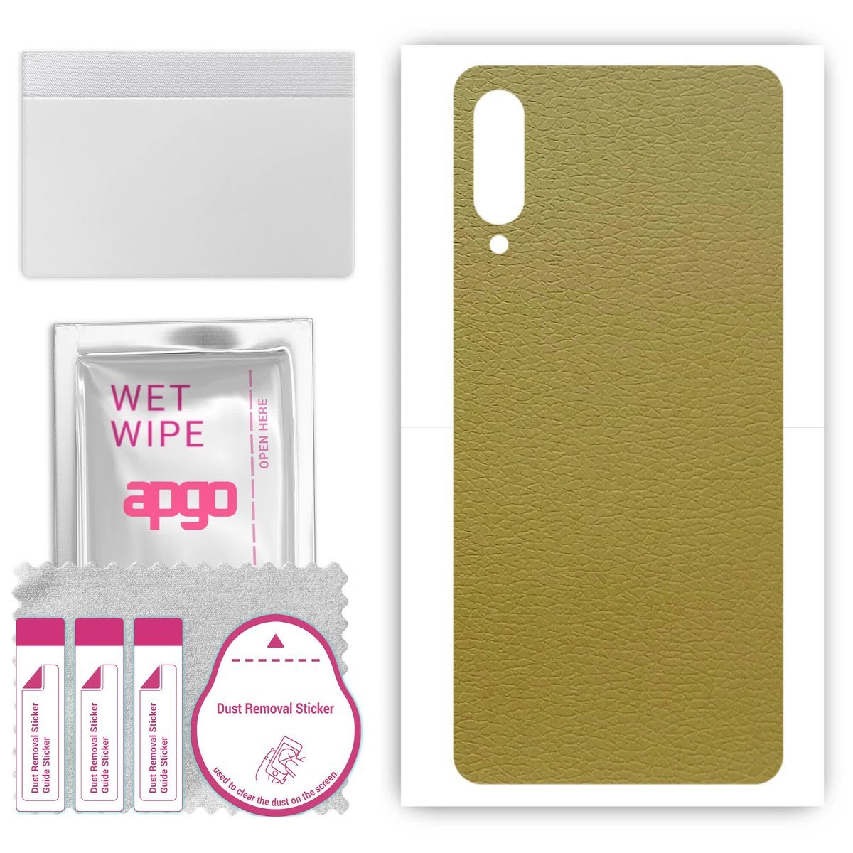 Folia naklejka skórka strukturalna na TYŁ do Samsung Galaxy A70s - Skóra Oliwkowa - apgo SKINS