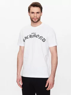 Koszulki męskie - John Richmond T-Shirt Levadia RMP23232TS Biały Regular Fit - grafika 1