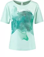 Koszulki i topy damskie - GERRY WEBER Edition T-shirt damski, Zielony nadruk, 38 PL - miniaturka - grafika 1