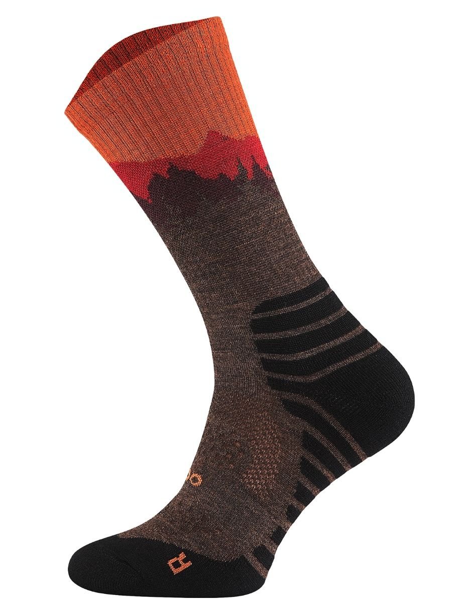 Zaawansowane Skarpety Trekkingowe Falcon Trail 55% Merino, Całoroczne, Chroniące Przed Otarciami - Desert Sun 35-38