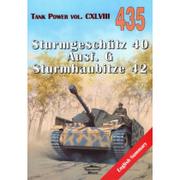 Historia Polski - Militaria Janusz Lewoch Sturmgeschutz 40 Ausf. G Sturmhaubitze 42. Tank Power vol. CXLVIII 435 - miniaturka - grafika 1