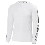 Koszulki sportowe męskie - Helly Hansen Dry Stripe Crew, biały - miniaturka - grafika 1