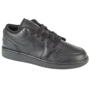 Buty Air Jordan 1 Low Gs Jr 553560-093 czarne - Buty dla dziewczynek - miniaturka - grafika 1