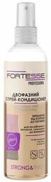 Wzmacniająca dwufazowa odżywka w sprayu do włosów osłabionych, Fortesse Pro Strong & Thick, 250ml - Odżywki do włosów - miniaturka - grafika 1