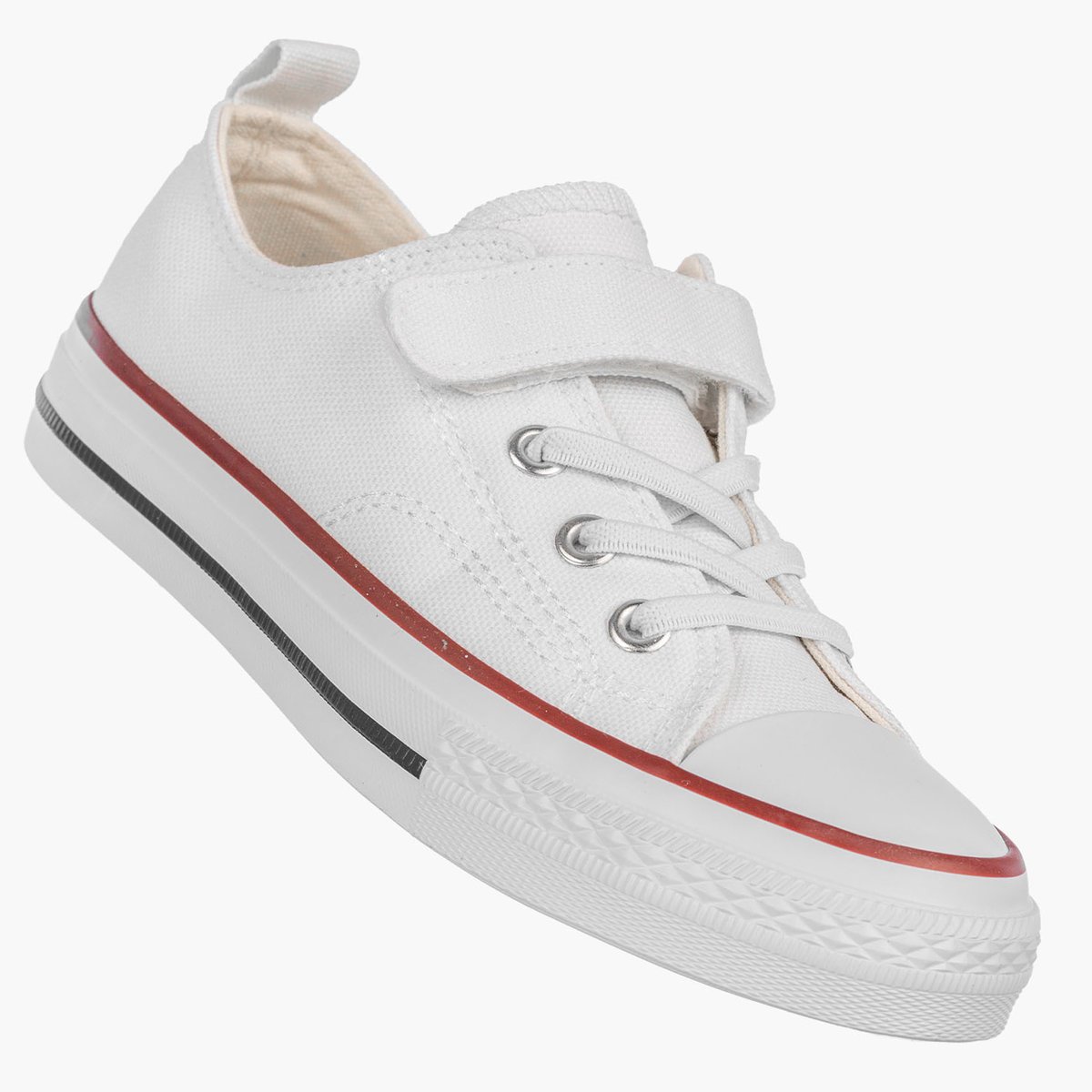 Trampki Dziecięce na Rzepy Buty Białe Materiałowe Sportowe RC06P RC05P 28