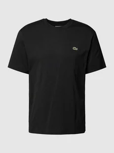 T-shirt z detalem z logo model ‘BASIC ON’ - Koszulki męskie - miniaturka - grafika 1