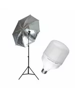 Lampy studyjne - Ecliptic  studyjna 100 LED z parasolką 110cm - miniaturka - grafika 1