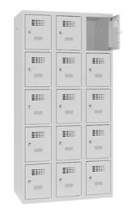 Szafa do przedszkola i podstawówki 15 schowków SMS 335 - Szafki BHP - miniaturka - grafika 1