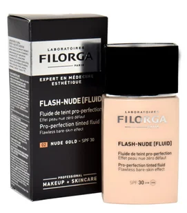 Filorga Laboratoires Flash Nude [Fluid] fluid tonizujący ujednolicający cerę SPF 30 odcień 02 Nude Gold 30 ml - Kremy do twarzy - miniaturka - grafika 2
