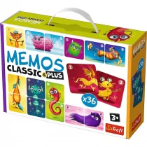 Trefl Memo Classic&Plus Cute monsters Nowa - Gry planszowe - miniaturka - grafika 1