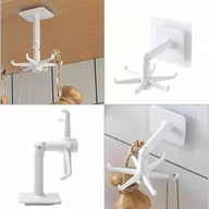 Akcesoria do sztućców - WIESZAK OBROTOWY Kuchenny 6 Haków biały AG880 - miniaturka - grafika 1