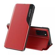 Etui i futerały do telefonów - Eco Hurtel Leather View Case elegancki futerał etui z klapką i funkcją podstawki Samsung Galaxy M51 czerwony - miniaturka - grafika 1