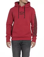 Bluzy męskie - Replay Męska bluza z kapturem M6565B.000.21842, 665 Chili RED, S - miniaturka - grafika 1