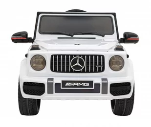 Mercedes AMG G63 dla dzieci Biały + Pilot + MP3 LED + Wolny Start + EVA + Pasy - Pojazdy elektryczne dla dzieci - miniaturka - grafika 1