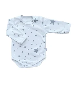 PINK NO MORE BODY Z DŁUGIM RĘKAWEM STARS 68 cm - Body dla niemowląt - miniaturka - grafika 1