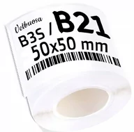 Drukarki kart i etykiet - NIIMBOT B21 B3S Etykiety Naklejki 50*50mm 150szt - miniaturka - grafika 1