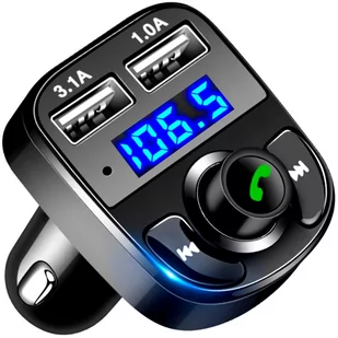 Transmiter FM 2x USB Bluetooth MP3 Ładowarka - Transmitery FM - miniaturka - grafika 1