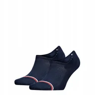Skarpetki damskie - Tommy Hilfiger Skarpety Skarpetki Stopki 2P Granatowe R.43-46 - miniaturka - grafika 1