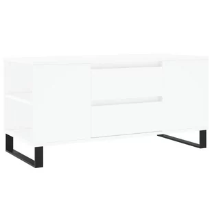 Stolik kawowy, biały, 102x44,5x50 cm, materiał drewnopochodny  Lumarko! - Ławy i stoliki kawowe - miniaturka - grafika 3