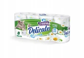 Papier toaletowy - Delicate Papier toaletowy 3warstwy_8rolek Rumianek - miniaturka - grafika 1