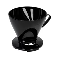 Akcesoria i części do ekspresów do kawy - Melitta Melitta plastikowy dripper do kawy 1x4 Czarny - miniaturka - grafika 1