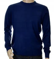 Swetry męskie - Sweter Męski Z Kaszmiru I Wełny Merynosów M Granatowy Kaszmirowy - miniaturka - grafika 1