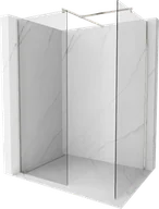 Ścianki i drzwi prysznicowe - Mexen Kioto ścianka prysznicowa Walk-in 170 x 90 cm, transparent, nikiel szczotkowany - 800-170-202-97-00-090 - miniaturka - grafika 1