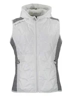 Kamizelki damskie - Peak Mountain Kamizelka polarowa "Antilope" w kolorze biało-szarym - miniaturka - grafika 1
