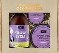 Zestawy kosmetyków damskich - Laq Zestaw Niezapominajka: Żel 500 ml + Krem do ciała 200 ml + Mus do twarzy - miniaturka - grafika 1