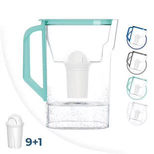 DZBANEK FILTRUJĄCY WODĘ 2,7L + 10X FILTR WESSPER - Dzbanki filtrujące - miniaturka - grafika 1