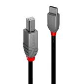 Kable USB - CABLE USB2 C-B 2M/ANTHRA 36942 LINDY - miniaturka - grafika 1