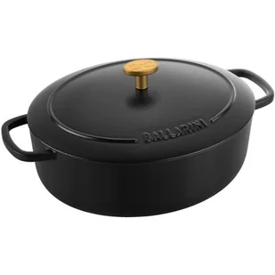 Garnek żeliwny owalny BALLARINI BELLAMONTE 75003-546-0 - 5,5 ltr czarny - Garnki - miniaturka - grafika 1